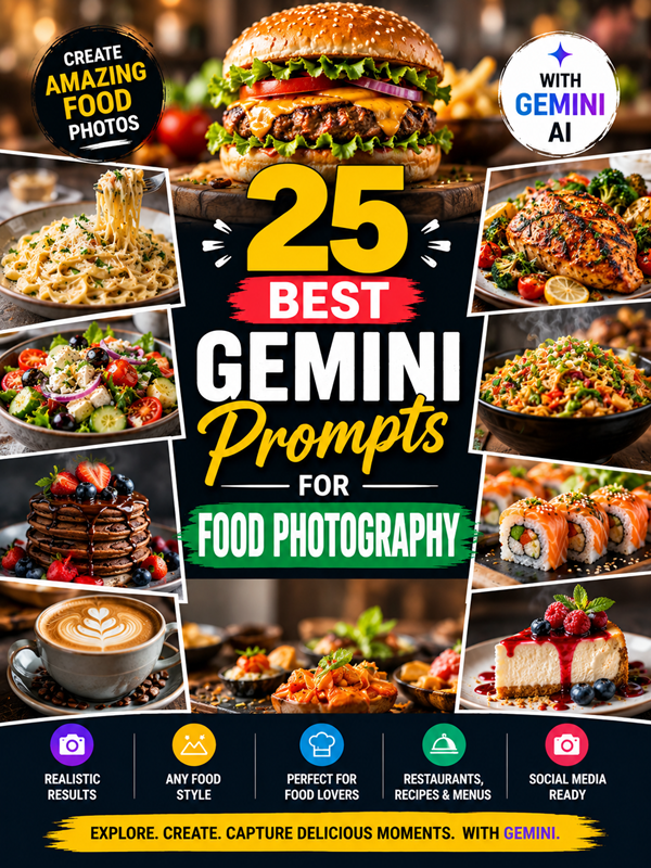 25 Best Gemini Prompts for Food Photography