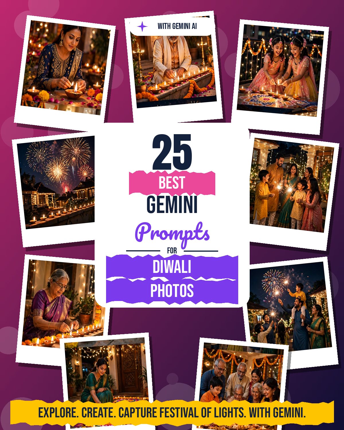 25 Best Gemini Prompts for Diwali Photos
