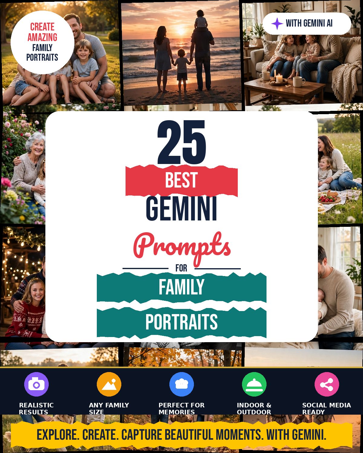 25 Best Gemini Prompts for Family Portraits