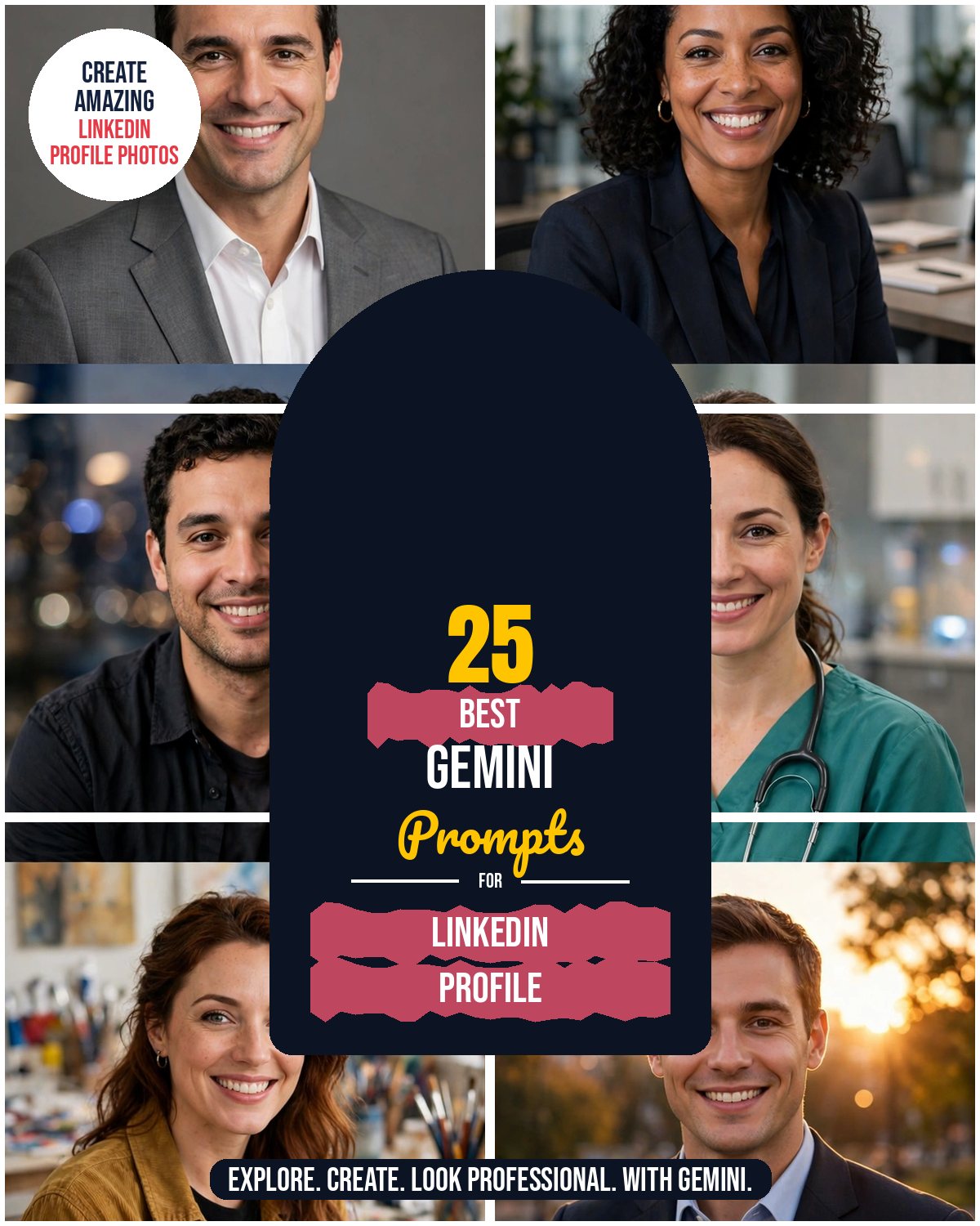 25 Best Gemini Prompts for LinkedIn Profile Photos