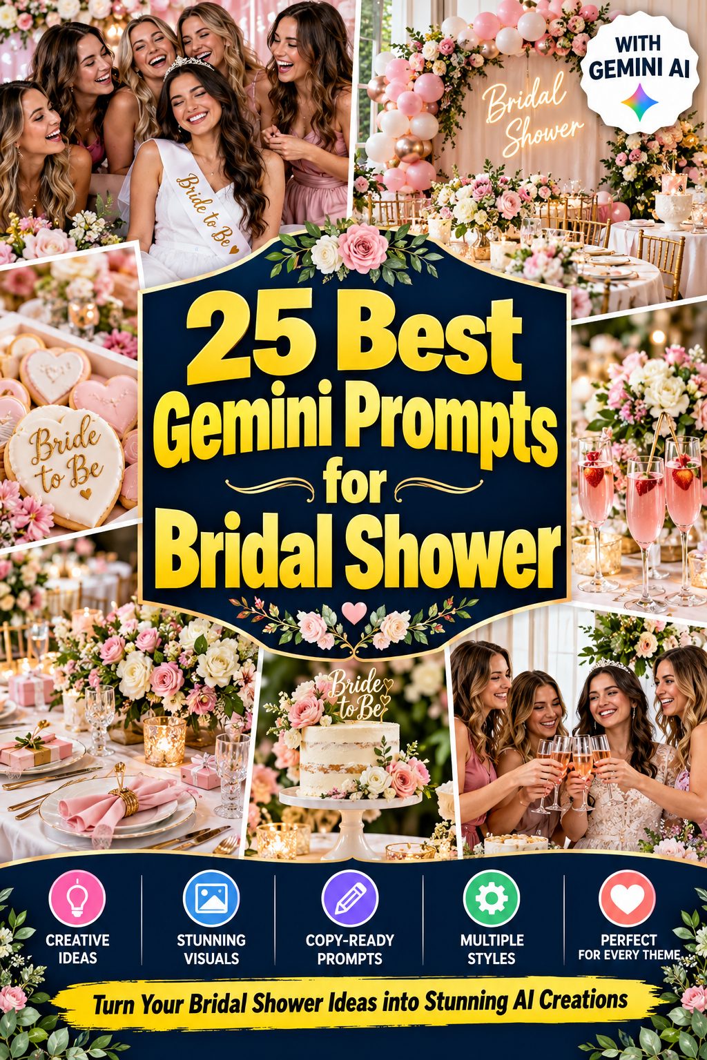 25 Best Gemini Prompts for Bridal Shower
