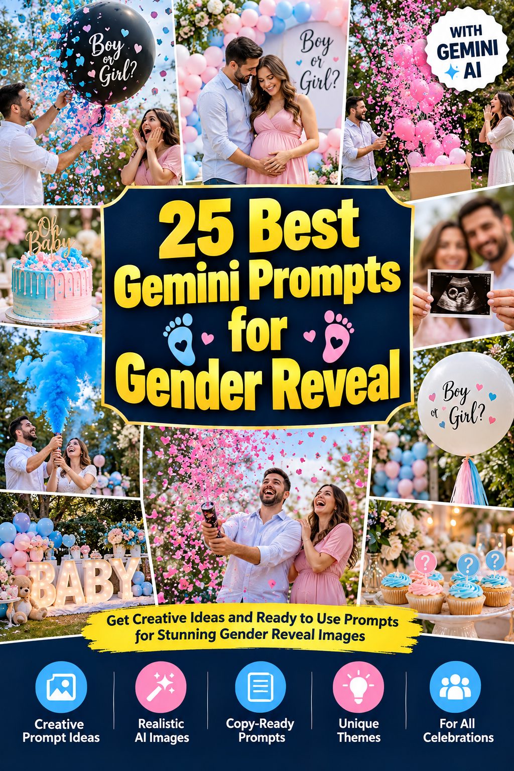 25 Best Gemini Prompts for Gender Reveal